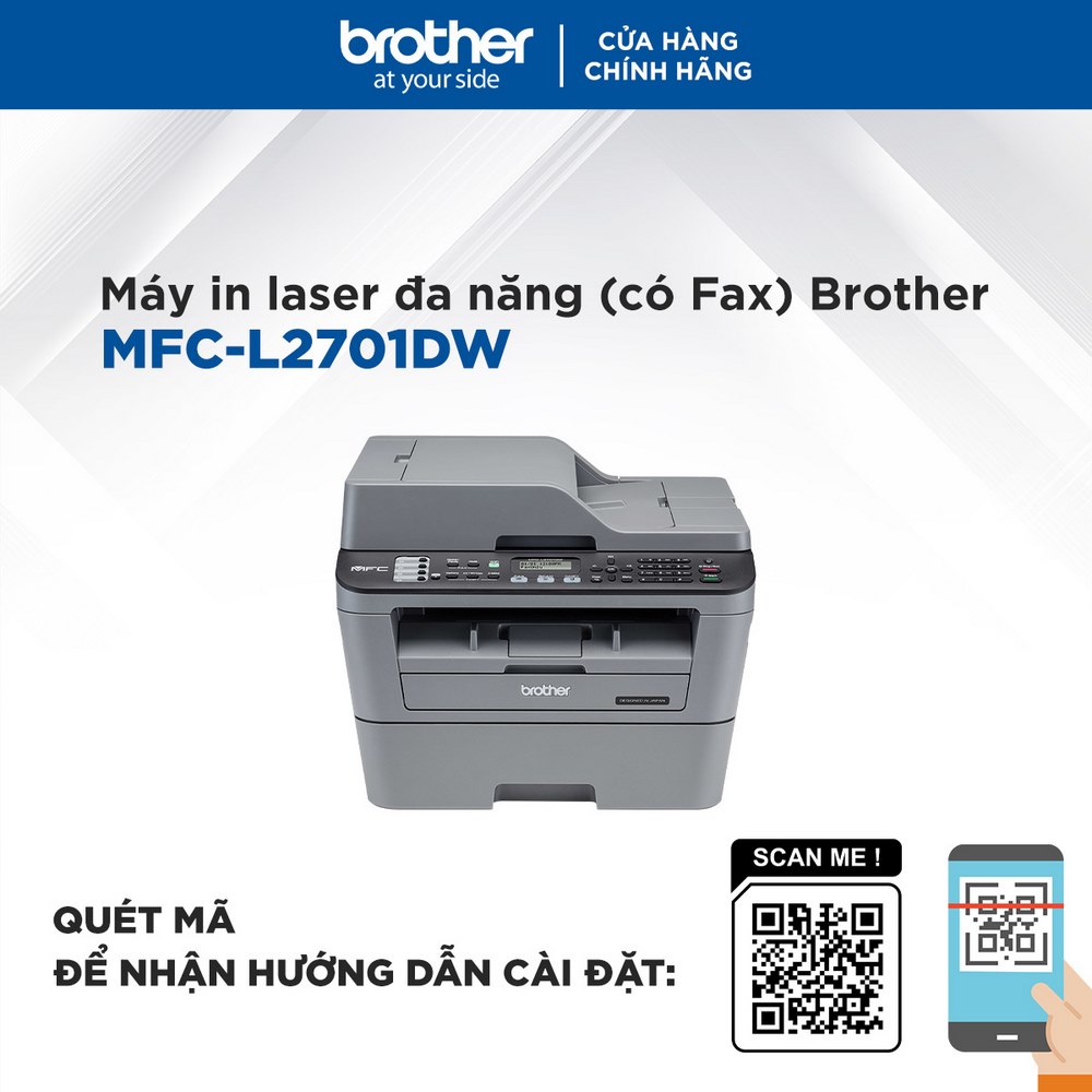 Máy In Laser Đa Năng Brother MFC-L2701DW - Hàng Chính Hãng