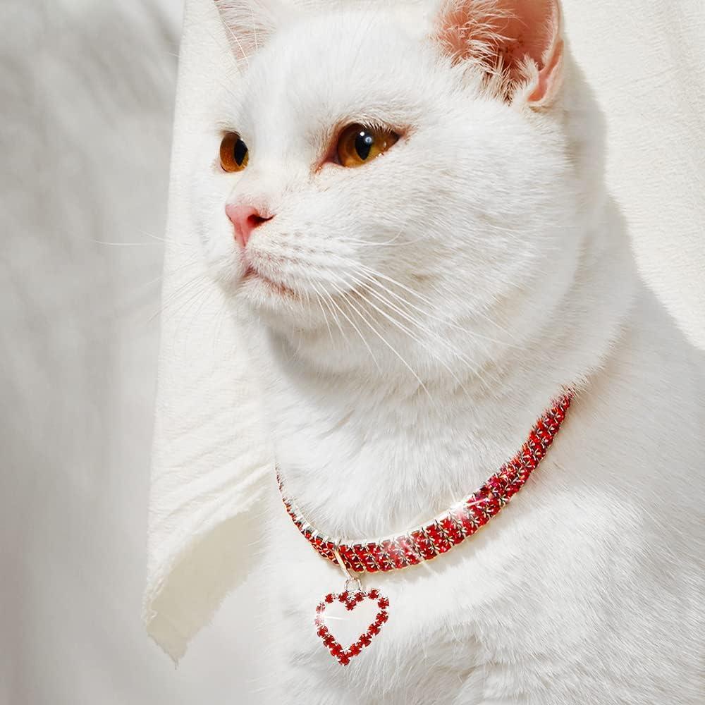 Vòng cổ pha lê cho động vật, dây chuyền thú cưng trong kim cương, vòng cổ mèo, dây chuyền bling cho chó sequin, cho chó và mèo