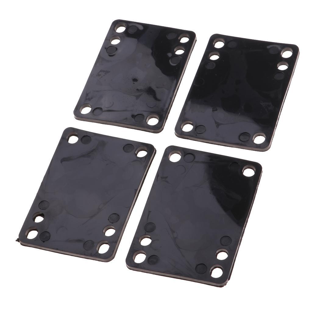 2x 4PCS/Set Skateboard Riser Pads, Good Replacement for Longboard Skateboarding