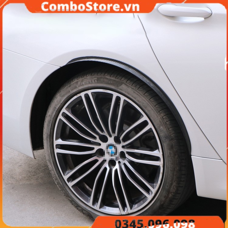 Dải cao su bảo vệ vòm bánh xe ô tô - viền carbon bảo vệ vè bánh xe hơi chống trầy xước