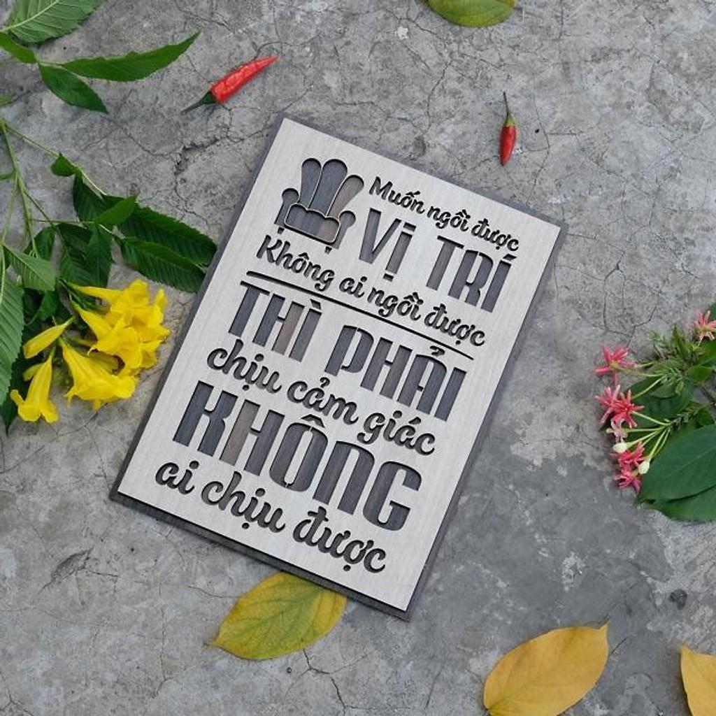 Tranh slogan truyền cảm hứng TBIG021: Muốn ngồi vị trí không ai ngồi được thì phải chịu cảm giác không ai chịu được