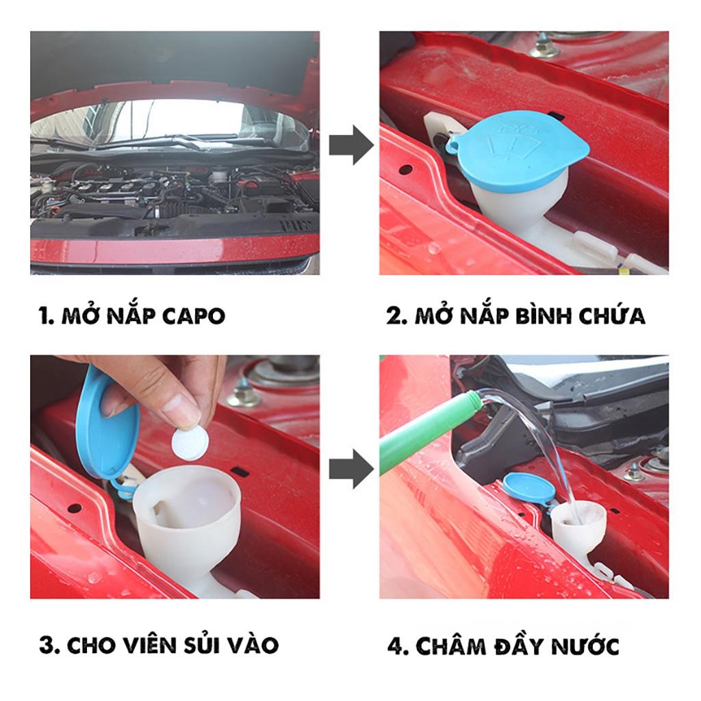 Viên sủi rửa kính đậm đặc loại tốt đóng túi chống ẩm tốt