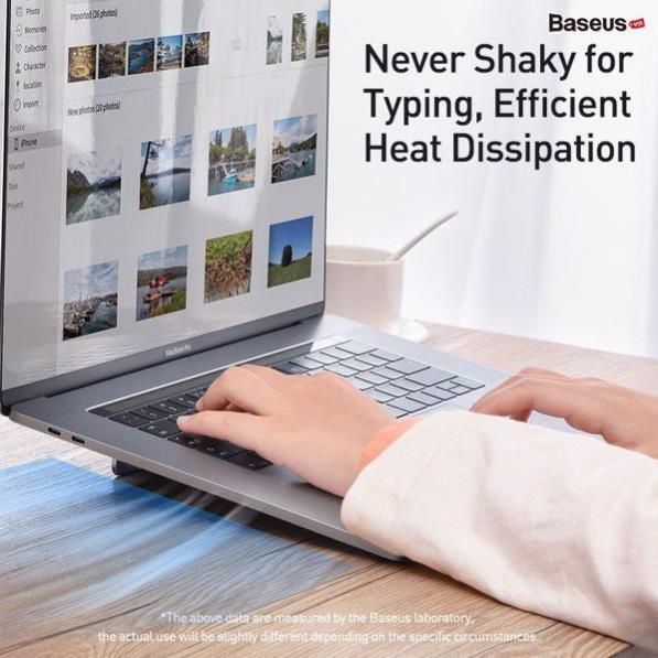 Đế tản nhiệt dạng xếp, siêu mỏng Baseus Papery Notebook Holder LV766 -Hàng chính hãng.