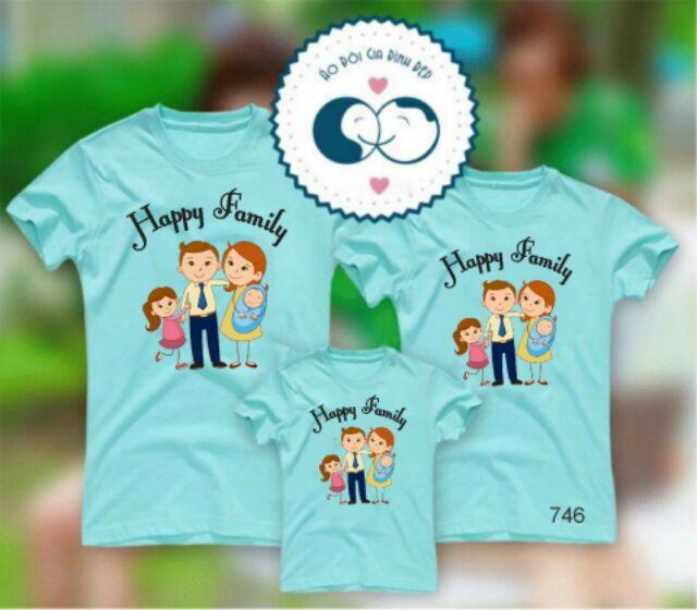 Áo gia đình thun cotton loại 1