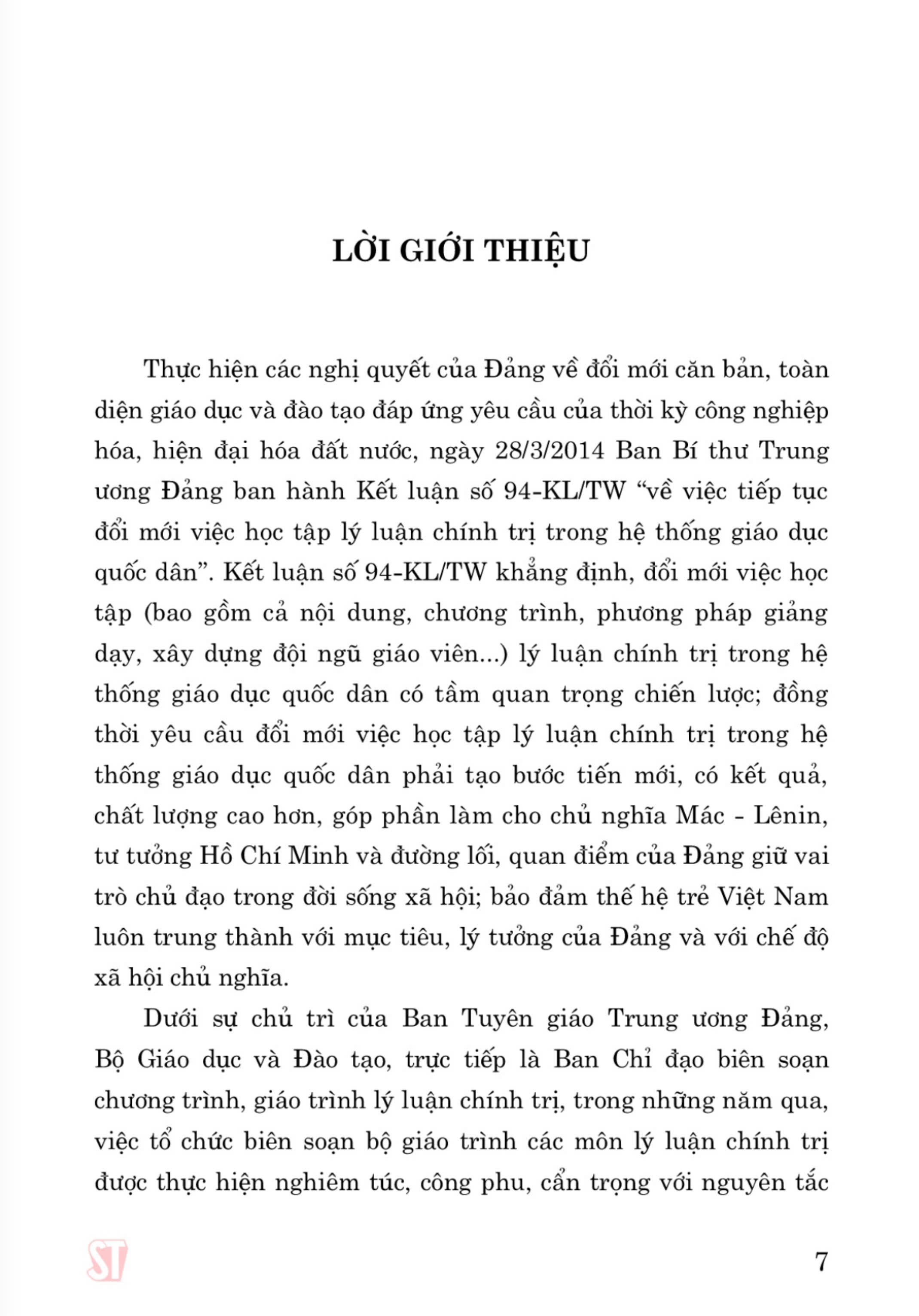 Giáo trình Triết học Mác - Lênin (Dành cho bậc đại học hệ không chuyên lý luận chính trị) - bản in 2024