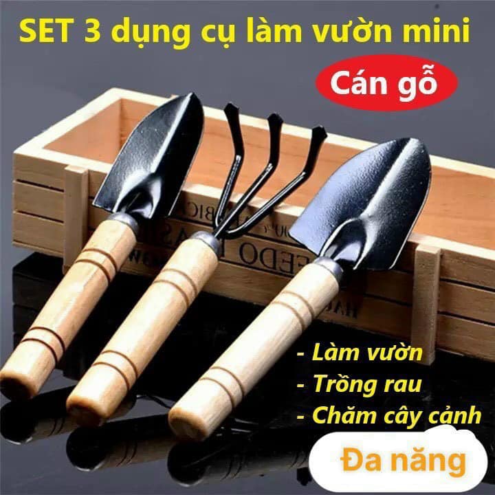 BỘ CUỐC XẺNG LÀM VƯỜN MINI SÉT 3 CHIẾC CỰC XINH