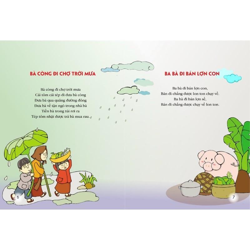 Combo 3 cuốn Tuyển tập Thơ, Đồng Dao, Truyện cho trẻ từ 0-6 tuổi giúp bé phát triển ngôn ngữ và nhận thức