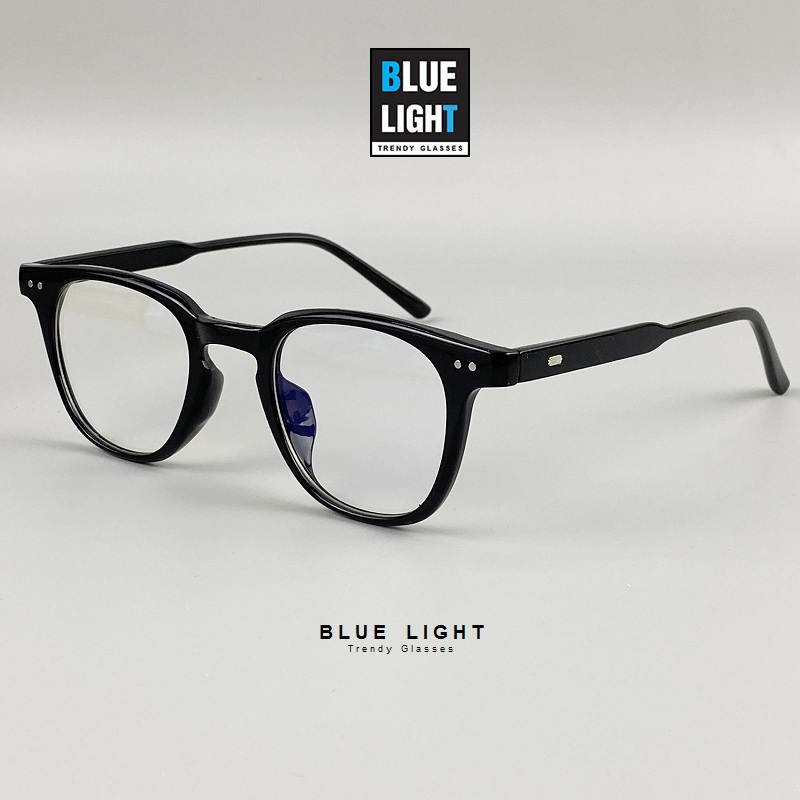 Gọng Kính Cận, Kính Giả Cận Chống Ánh Sáng Xanh, Mắt Vuông Gọng Nhựa Dáng Nhỏ - BLUE LIGHT