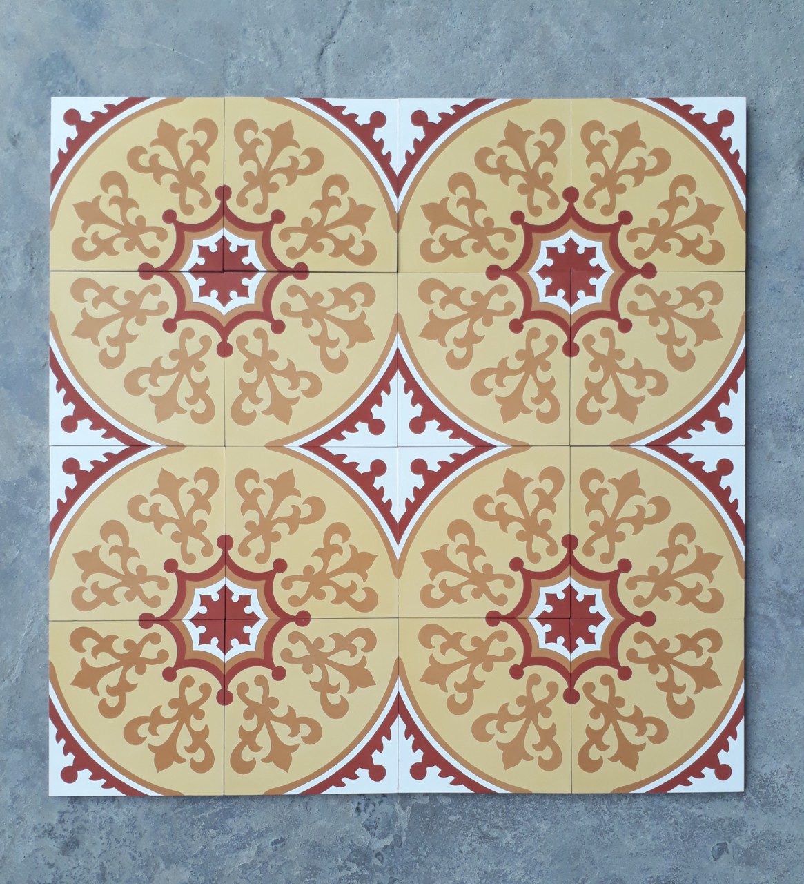 Gạch Bông Xi Măng Hoa Văn Juno Sofa 20 x 20 x 1,5cm