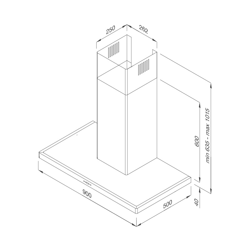 Máy Hút Khói Khử Mùi Áp Tường Malloca THETA K1520 - Hàng Chính Hãng