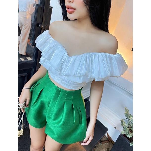 Set áo trễ vai quần short