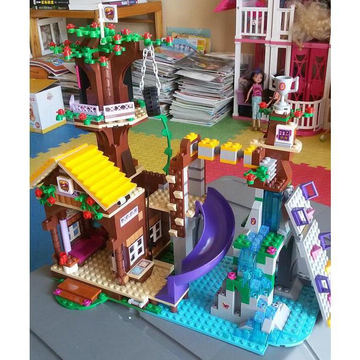 Đồ chơi lắp ráp kiểu lego vơi 872 chi tiết cho bé gái bé trai căn nhà vui chơi trong rừng ghép Model 3019