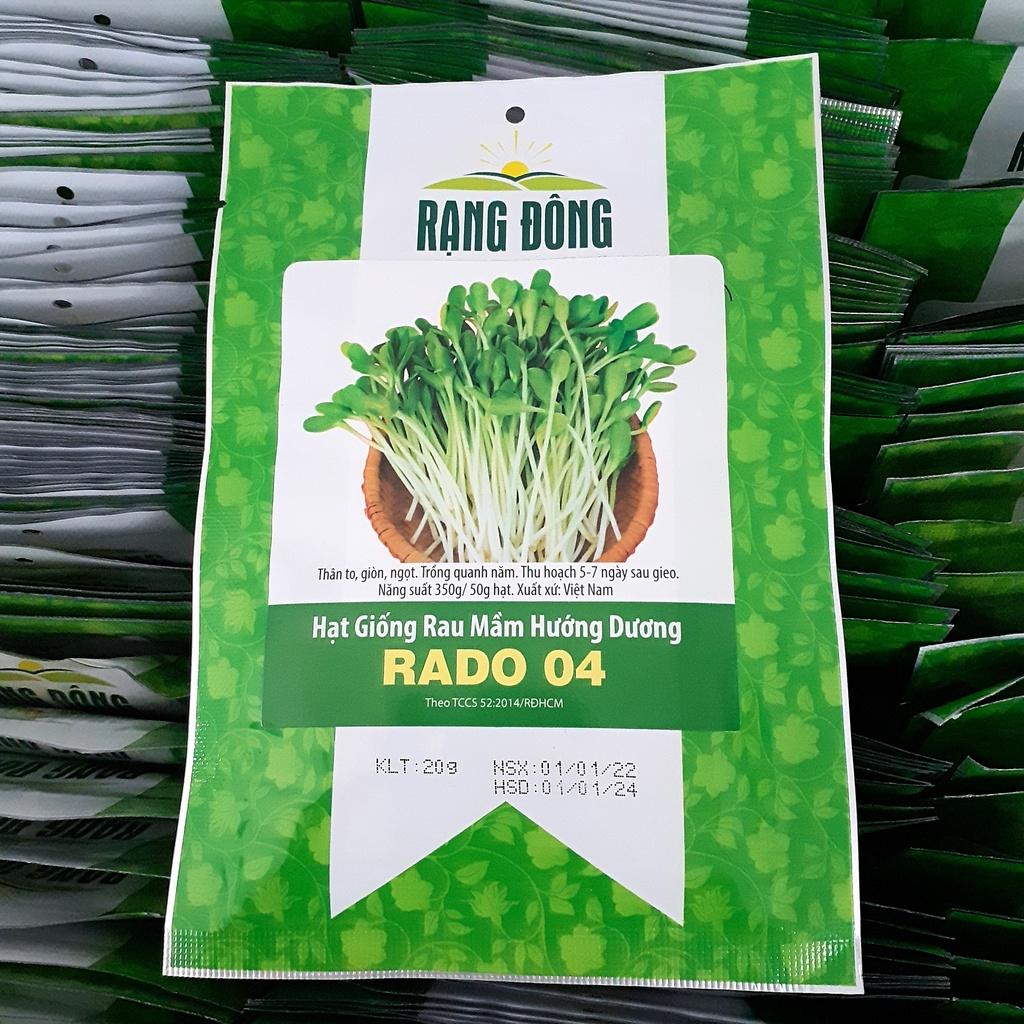 Hạt giống rau mầm hướng dương gói 20gr