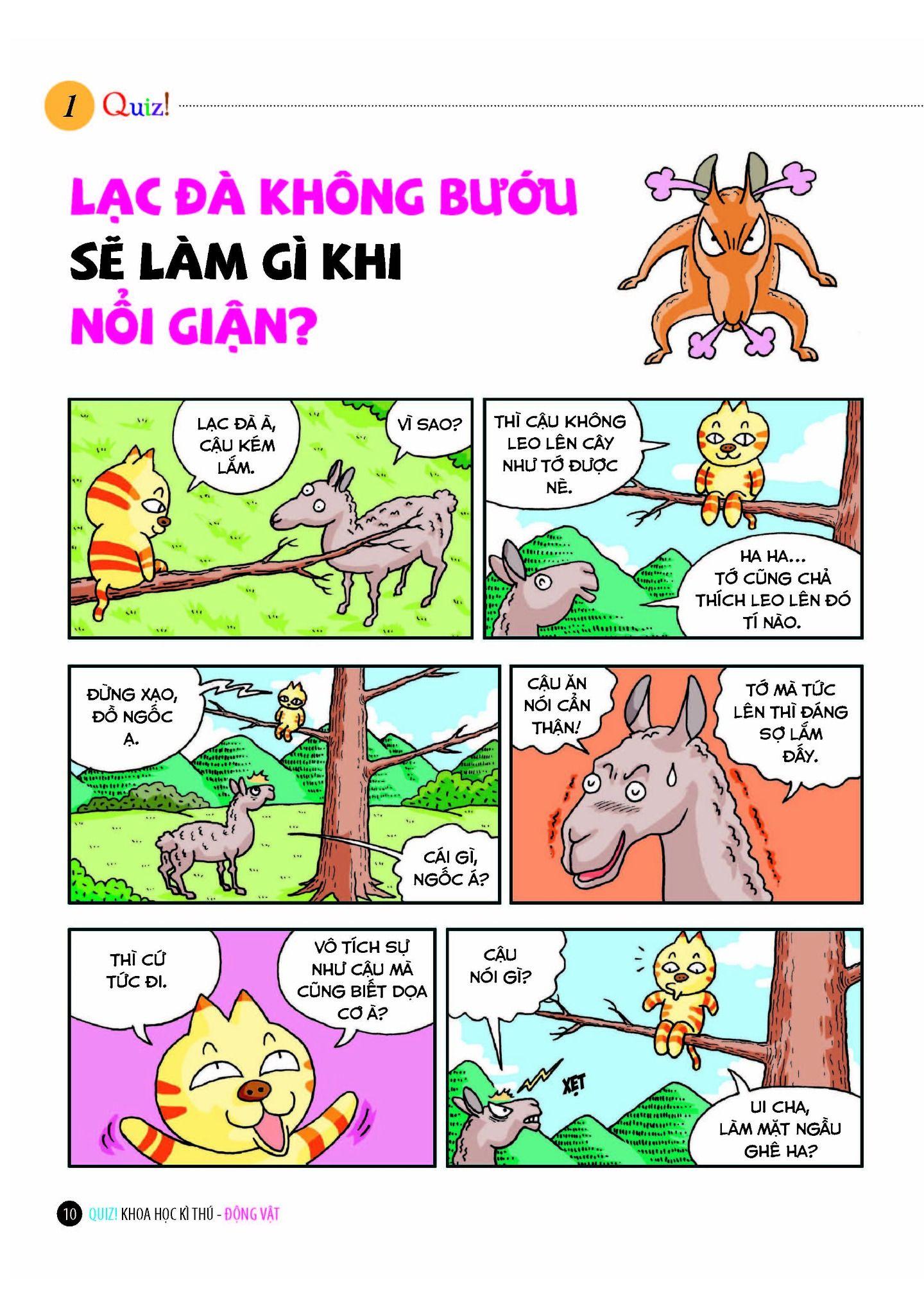 Sách - Quiz! Khoa Học Kì Thú - Động Vật (Tái Bản 2024)