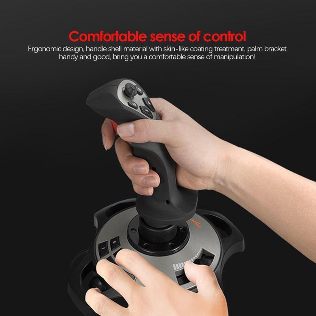 PC Joystick Flight Simulator Gaming Controller USB Wired