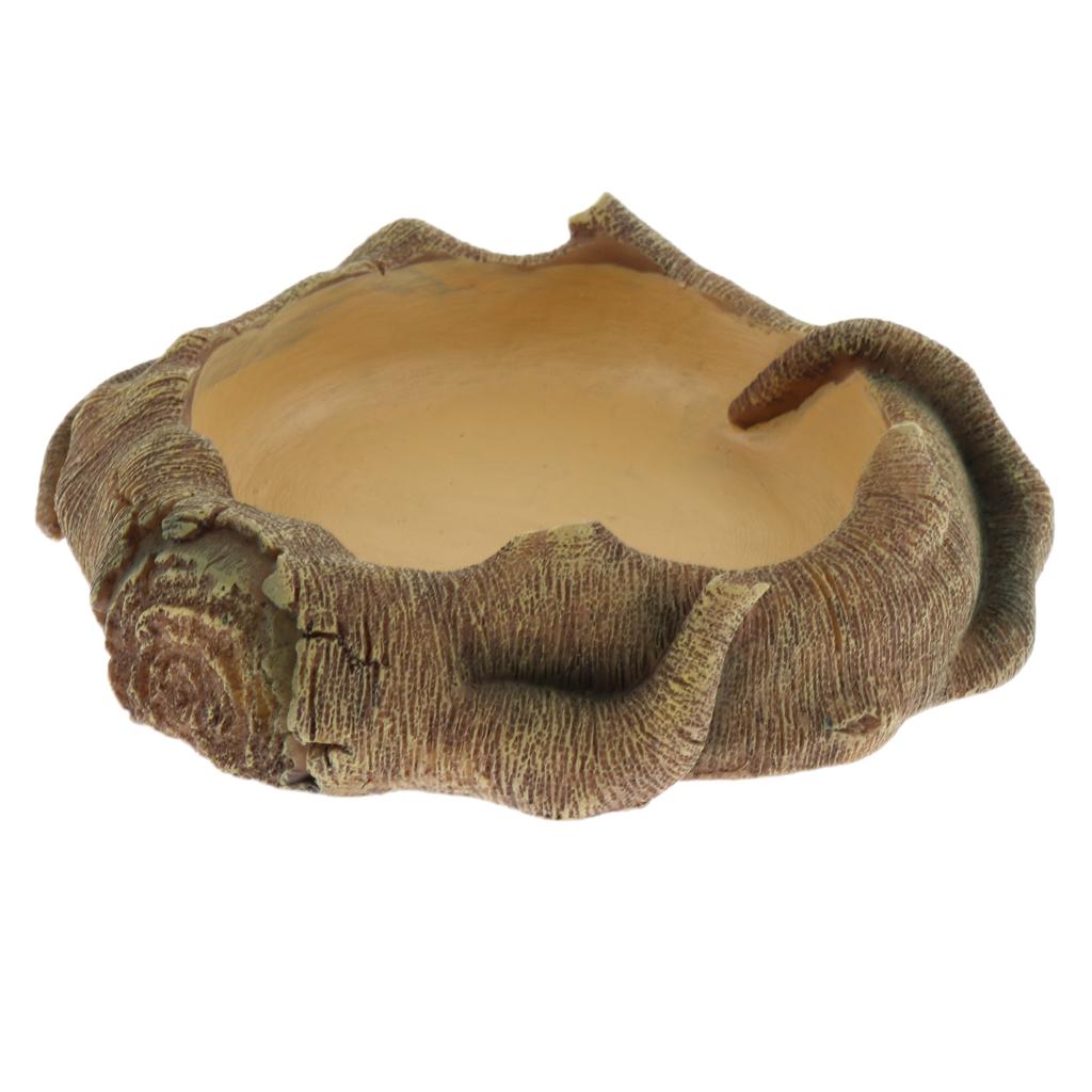 Reptile Terrarium Drinking Basin Pet Reptile Feeding Bowl Food Water Dish 1