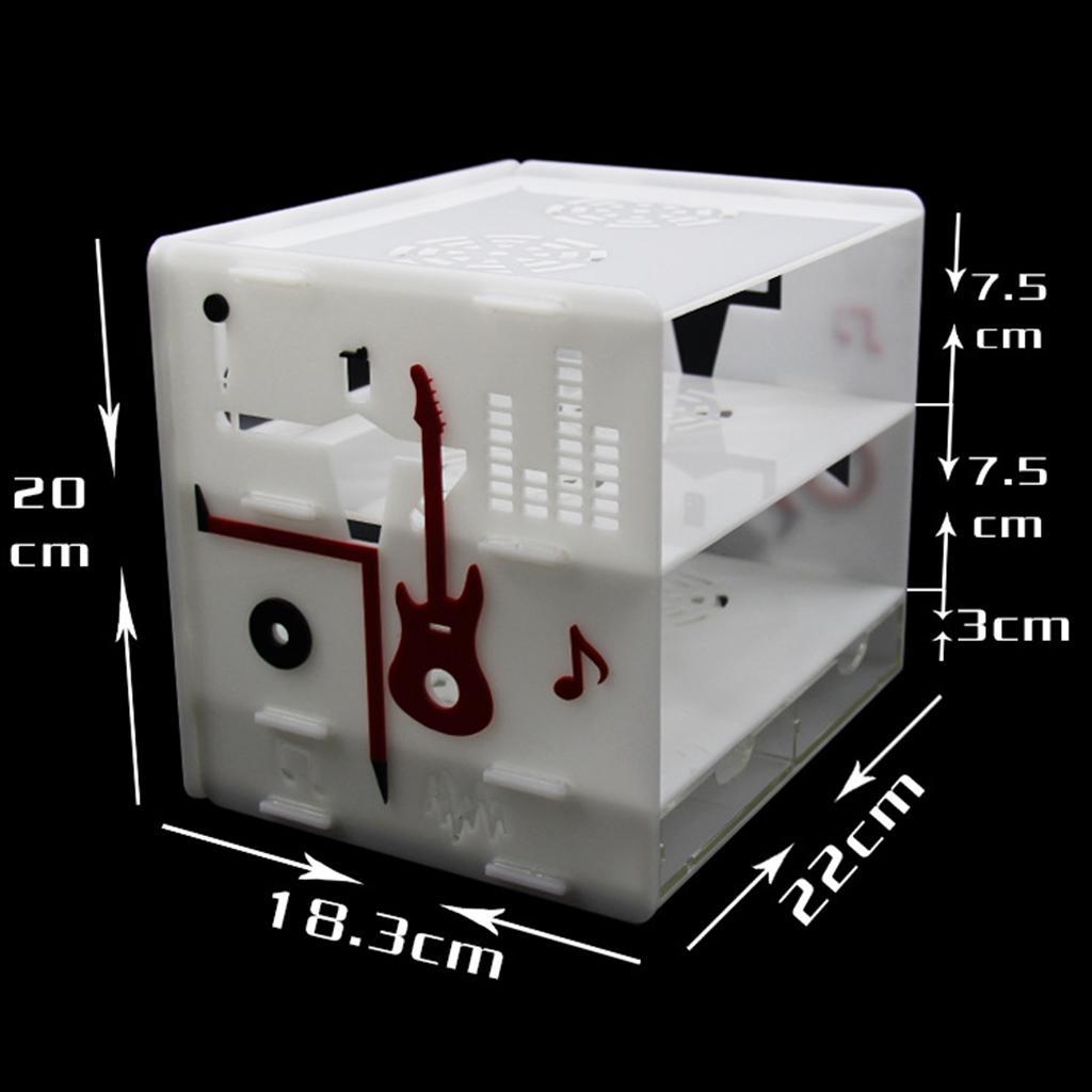 White Acrylic Cosmetic Makeup Organizer Drawer Holder Case Box Watch Storage