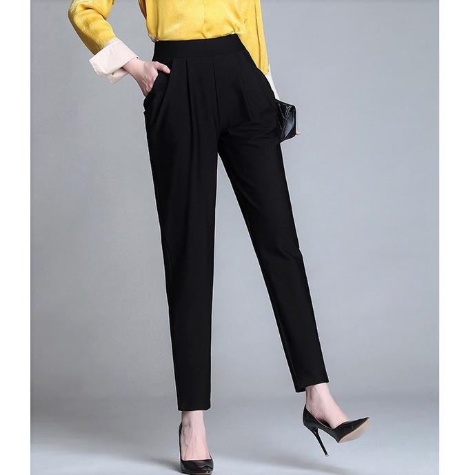 Quần Tây Nữ CHIPY Khóa Sườn Cạp Cao Âu Dáng Ống Đứng Công Sở Cao Cấp Đẹp Form Dài Baggy Màu Đen Đi Học Đi Làm Kiểu Mới