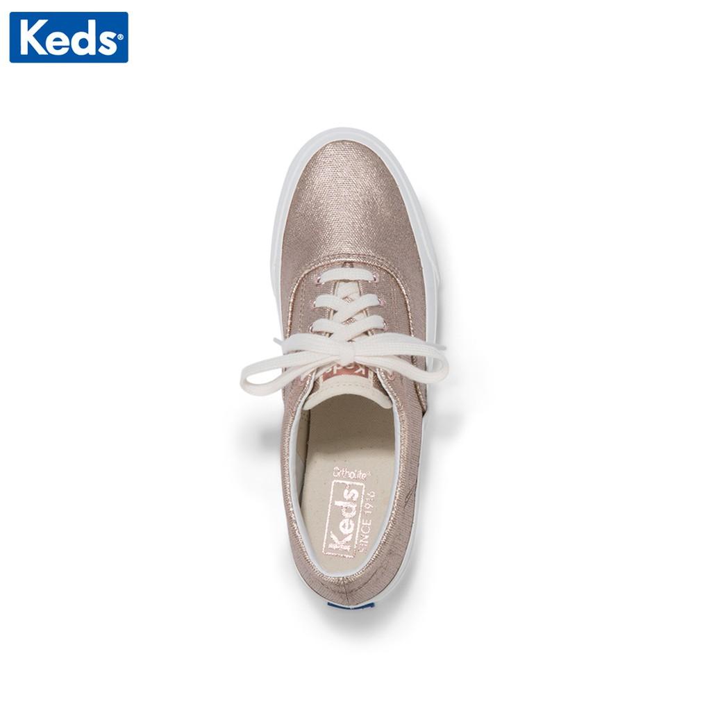 Giày Keds Nữ - Anchor Matte Brushed Canvas Rose Gold - KD059024