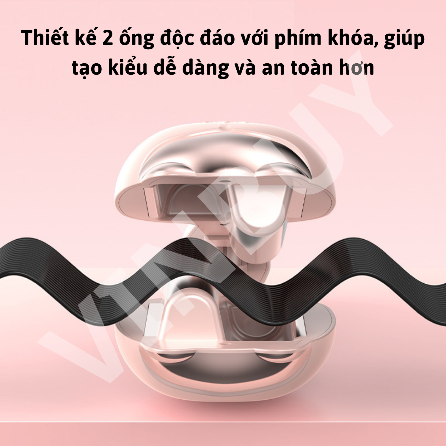 Máy Uốn Tóc Tai Mèo Đường Kính Uốn 32mm, Làm Tóc Tiện Lợi Nhanh Chóng, Dễ Dàng Thay Đổi Phong Cách - Hàng Chính Hãng