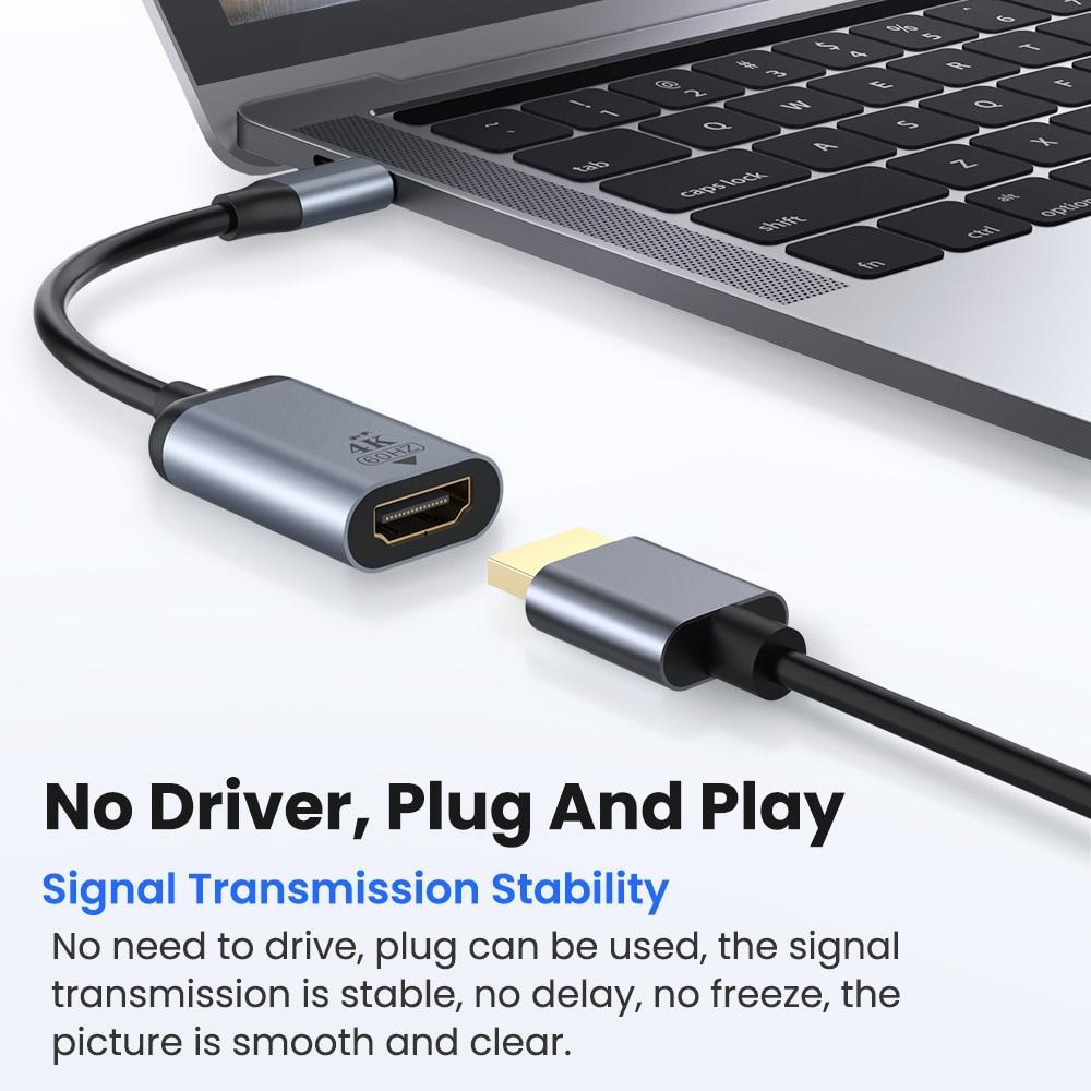 Cáp chuyển đổi USB C sang DP 4K 2K 60hz cho máy tính bảng/ điện thoại/ laptop