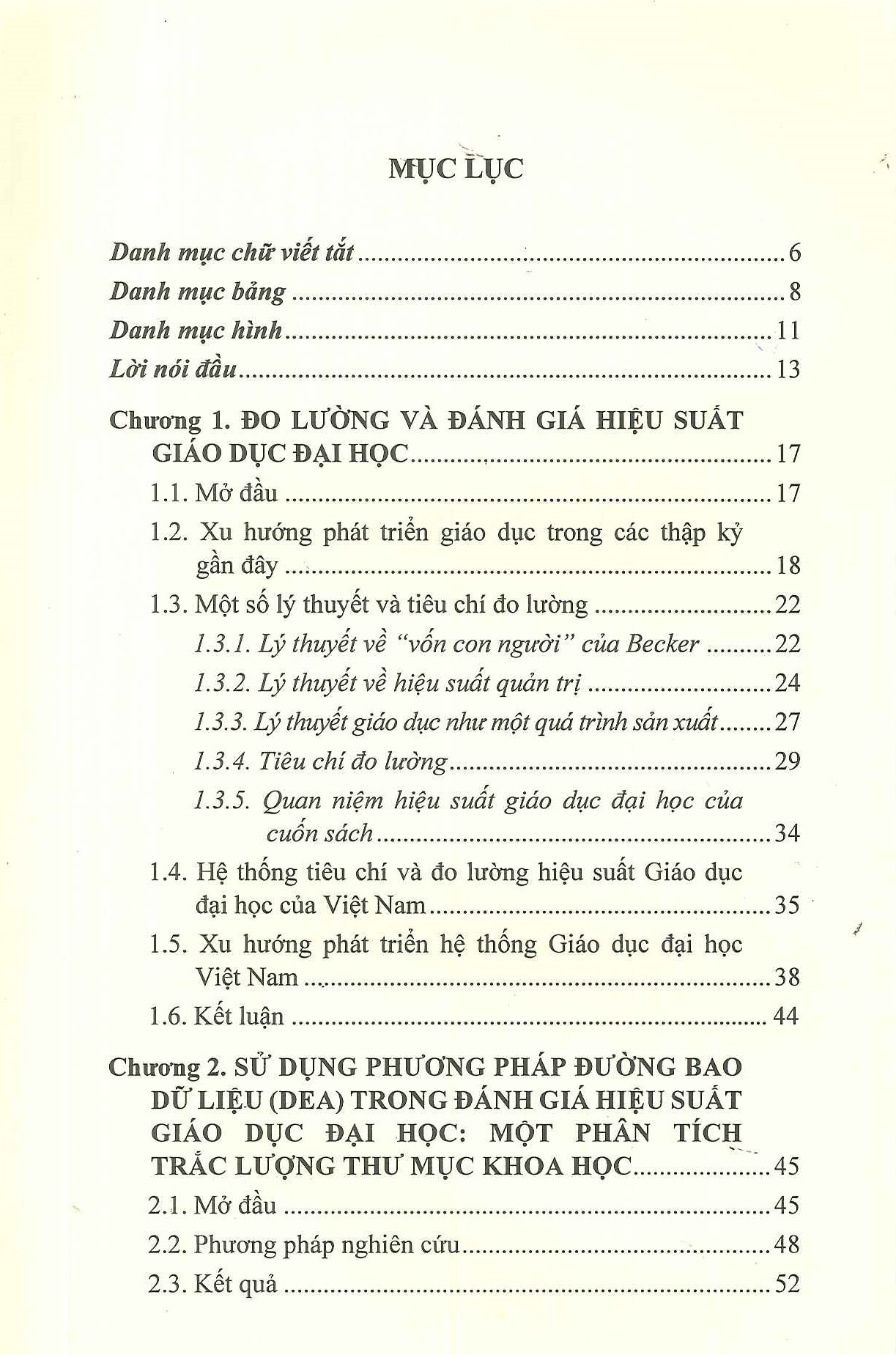 Phân Tích Hiệu Suất Của Giáo Dục Đại Học Ở Việt Nam - Trịnh Thanh Hải, Trần Trung (Đồng chủ biên)