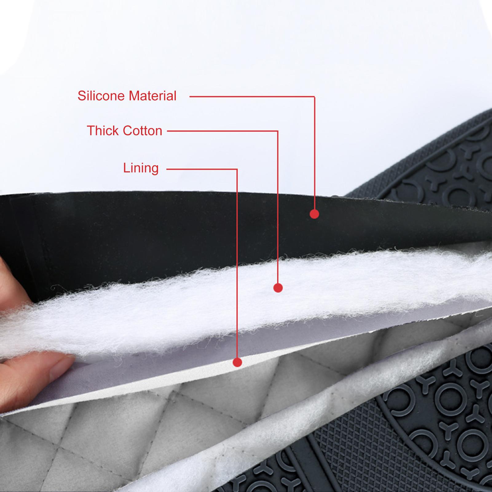 Găng tay cách nhiệt, chống trượt có lớp lông bên trong mang khi tiếp xúc với lò vi sóng, lò nướng