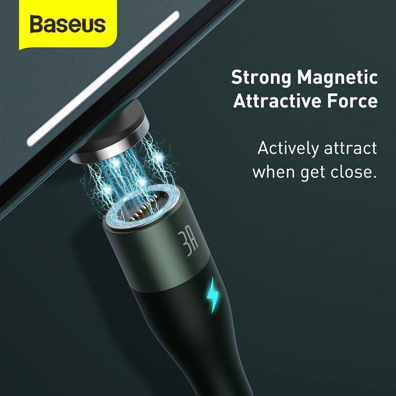 Cáp từ nam châm hỗ trợ sạc nhanh Baseus Zinc Magnetic Gen5 Safe Fast Charging Cable LV872- Hàng chính hãng.