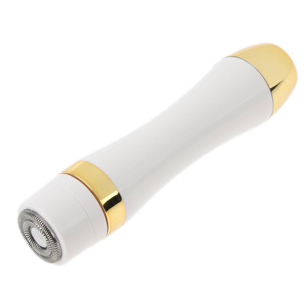 Electric Face Nose Leg Bikini Eyebrow Hair Remover Device Set Gold