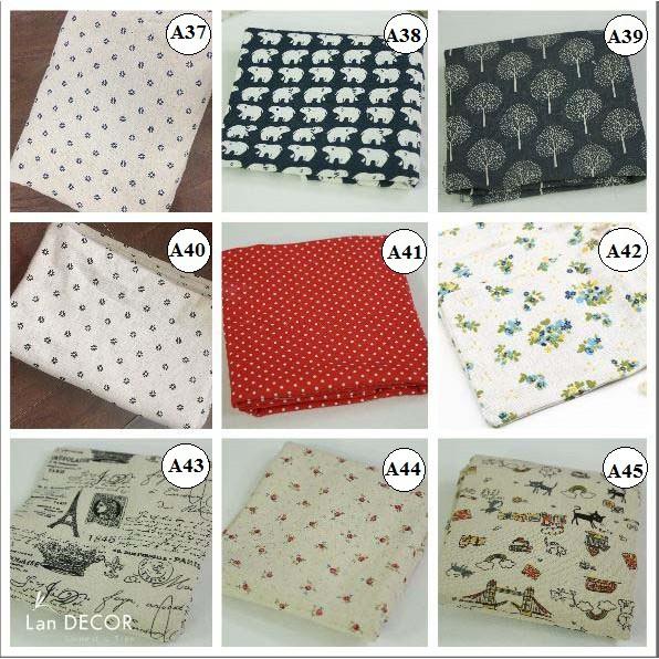 200 mẫu vải linen, vải bố, vải canvas làm phông nền background chụp ảnh, khăn trải bàn.