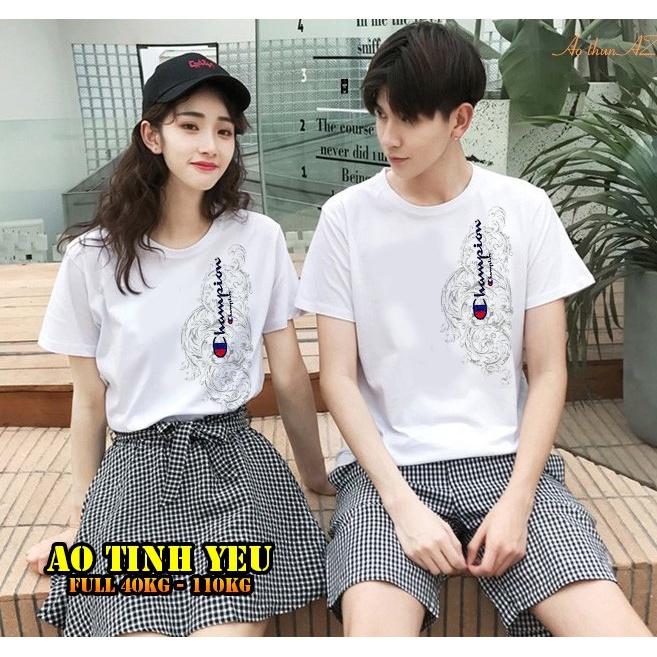 Áo thun cặp đôi Couple, có BigSize từ S đến 8XL, form slimfit, cotton thoáng mát, ATTY10- Thời Trang Waoo