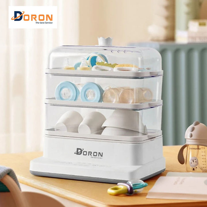 Nồi Hấp Đa Năng 3 Tầng DORON 20 Lít 800W- Hàng Nhập Khẩu