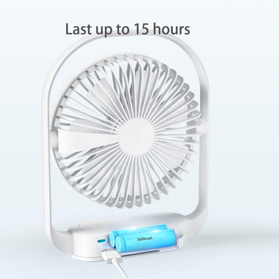 Quạt Để Bàn 6 inch Sạc USB Tiện Lợi