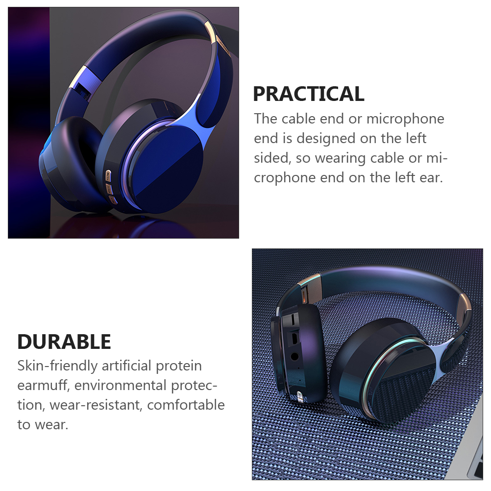 Tai Nghe Over Ear Gấp Gọn Tai Nghe Không Dây Cho Máy Tính Laptop Điện Thoại Máy Tính Bảng