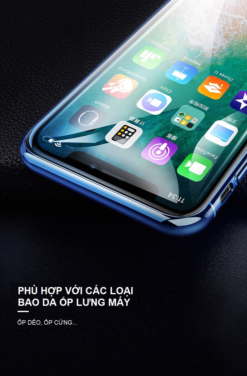 Miếng Dán Kính Cường Lực 9H Dành Cho Iphone XS Max. Bảo Vệ Màn Hình Chống Trày Xước, Chống Nước, Chống Rơi Vỡ