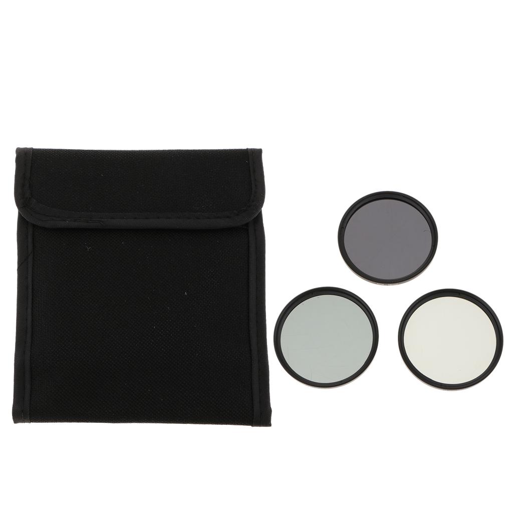 3-Piece Multi-Coated Glass Filter Kit  for 58mm DSLR Lens