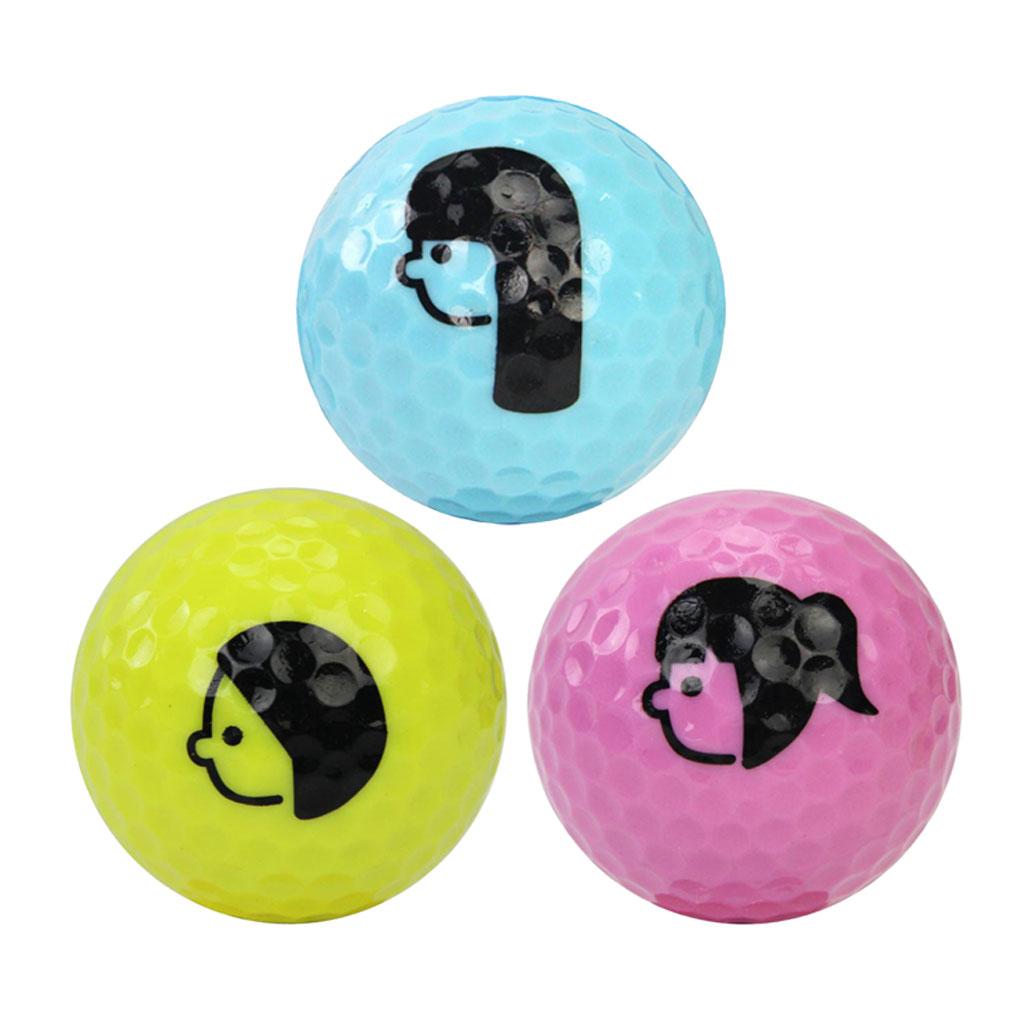 Replacement Golf Balls Beginners Practice Driving Range Training Aid Double Layer Rubber