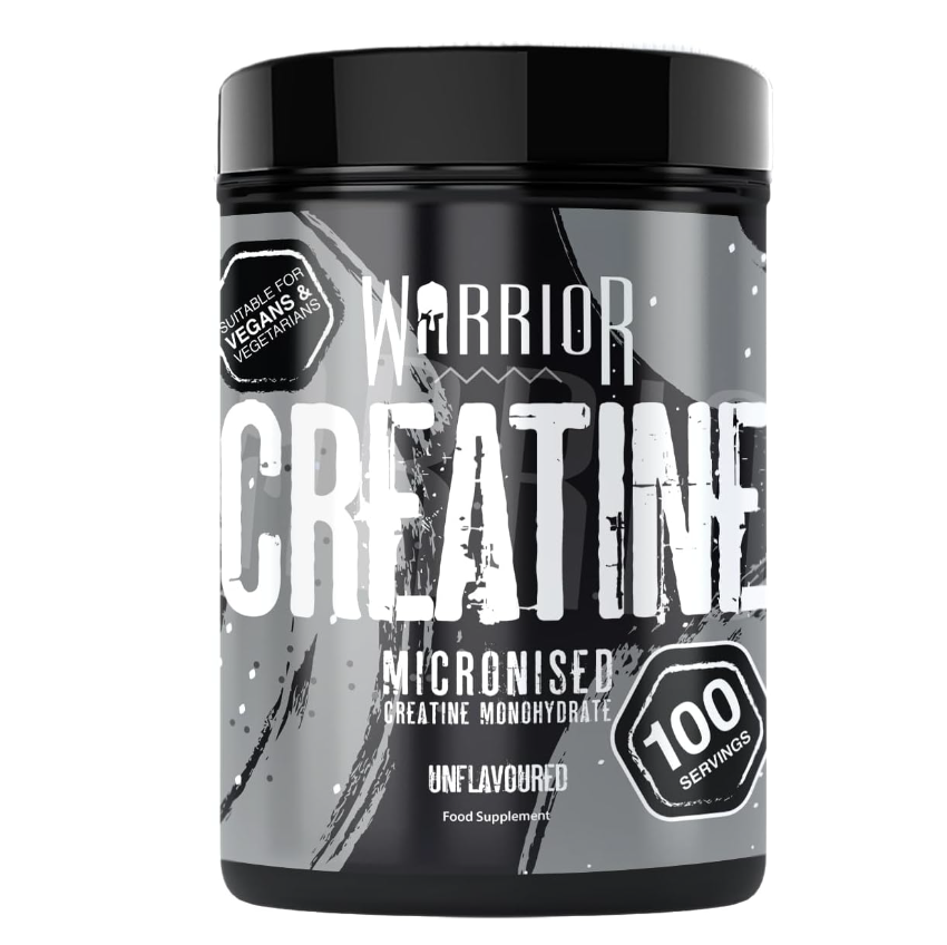 Warrior Micronized Creatine Monohydrate (500g), Bổ Sung Creatine, Tăng Cường Hiệu Suất và Sức Mạnh