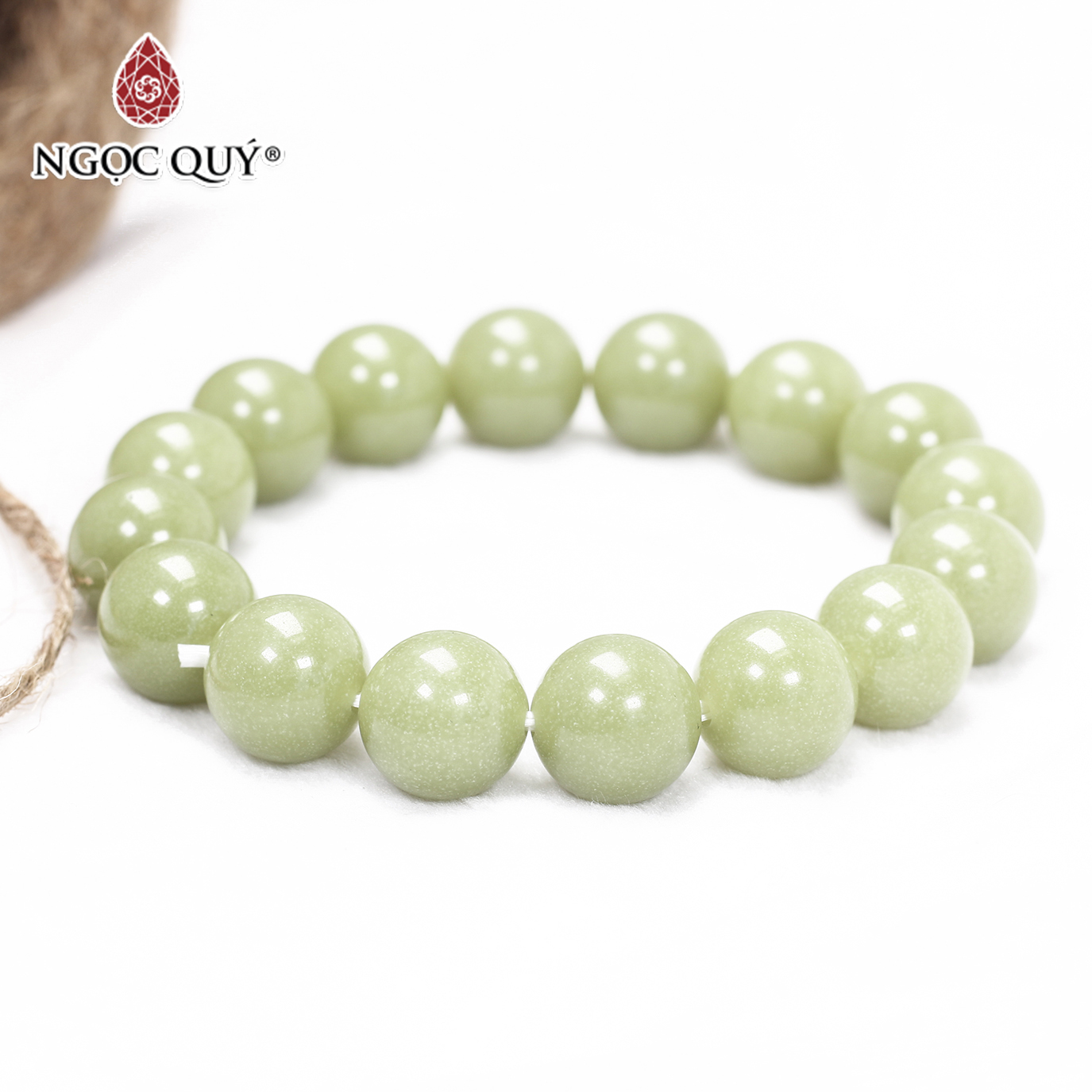 Vòng tay dạ minh châu hạt 8mm mệnh hỏa, mộc - Ngọc Quý Gemstones