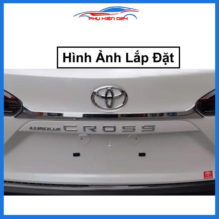 Ốp tay mở cốp Cross 2020-2021-2022 hai màu xanh mạ crom trang trí xe chống va đập hiệu quả