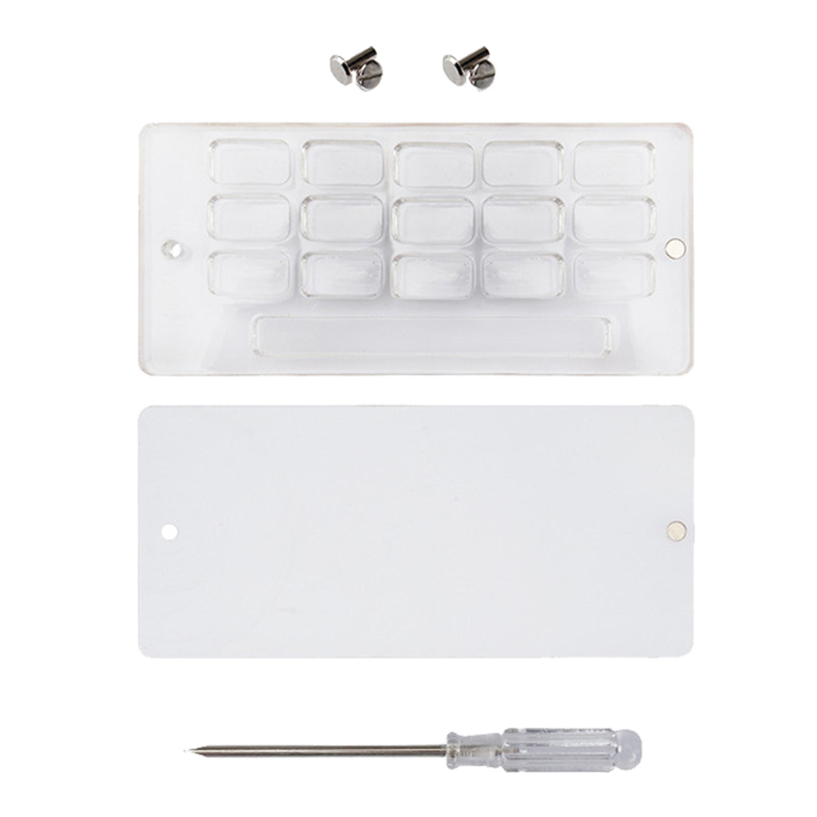 Empty Watercolor Storage Case Organizer Transparent Lightweight Accs