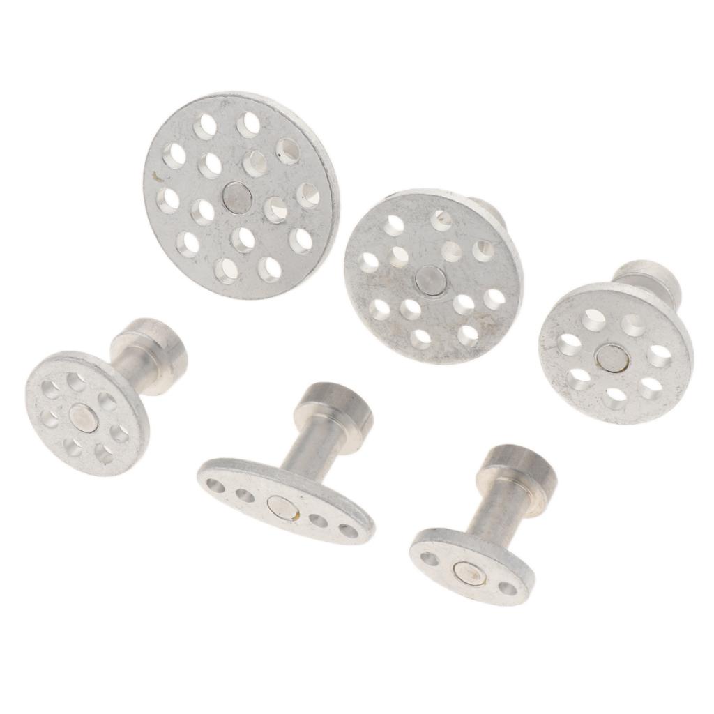 6 Sizes Auto Tool Kit Aluminum Glue Puller Tabs for Car Paintless Repair