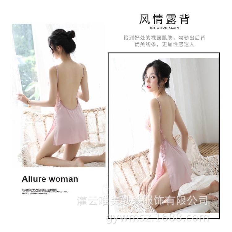 Váy ngủ phối ren ngực sexy quyến rũ 5157