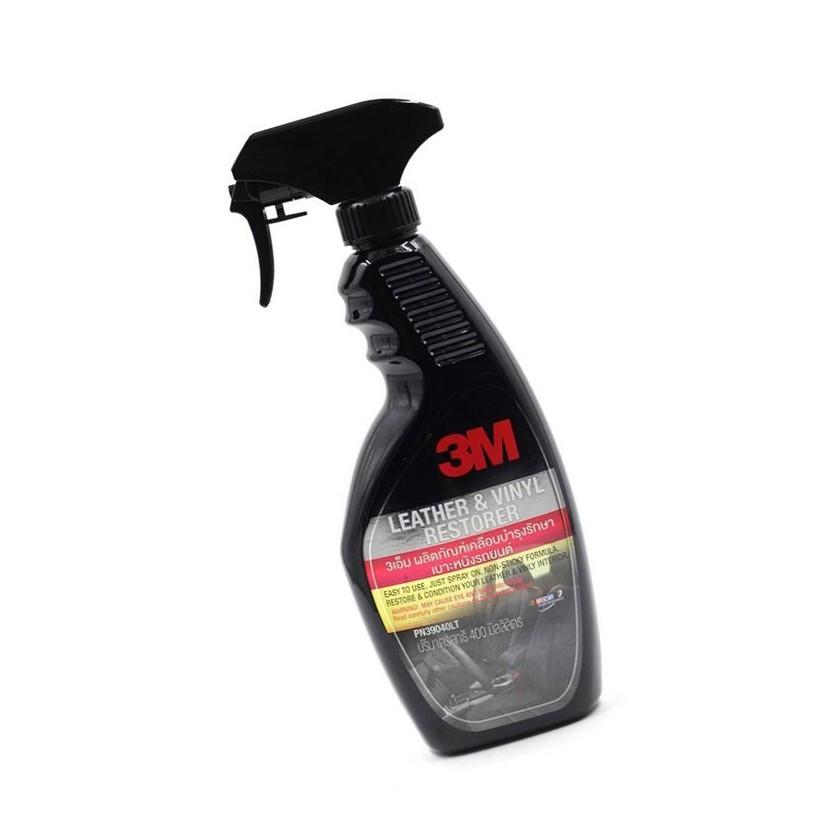 Chai Xịt Chăm Sóc Và Bảo Vệ Nội Thất Ô Tô 3M Leather &amp; Vinyl Cleaner/Restor - 3M Long Vu