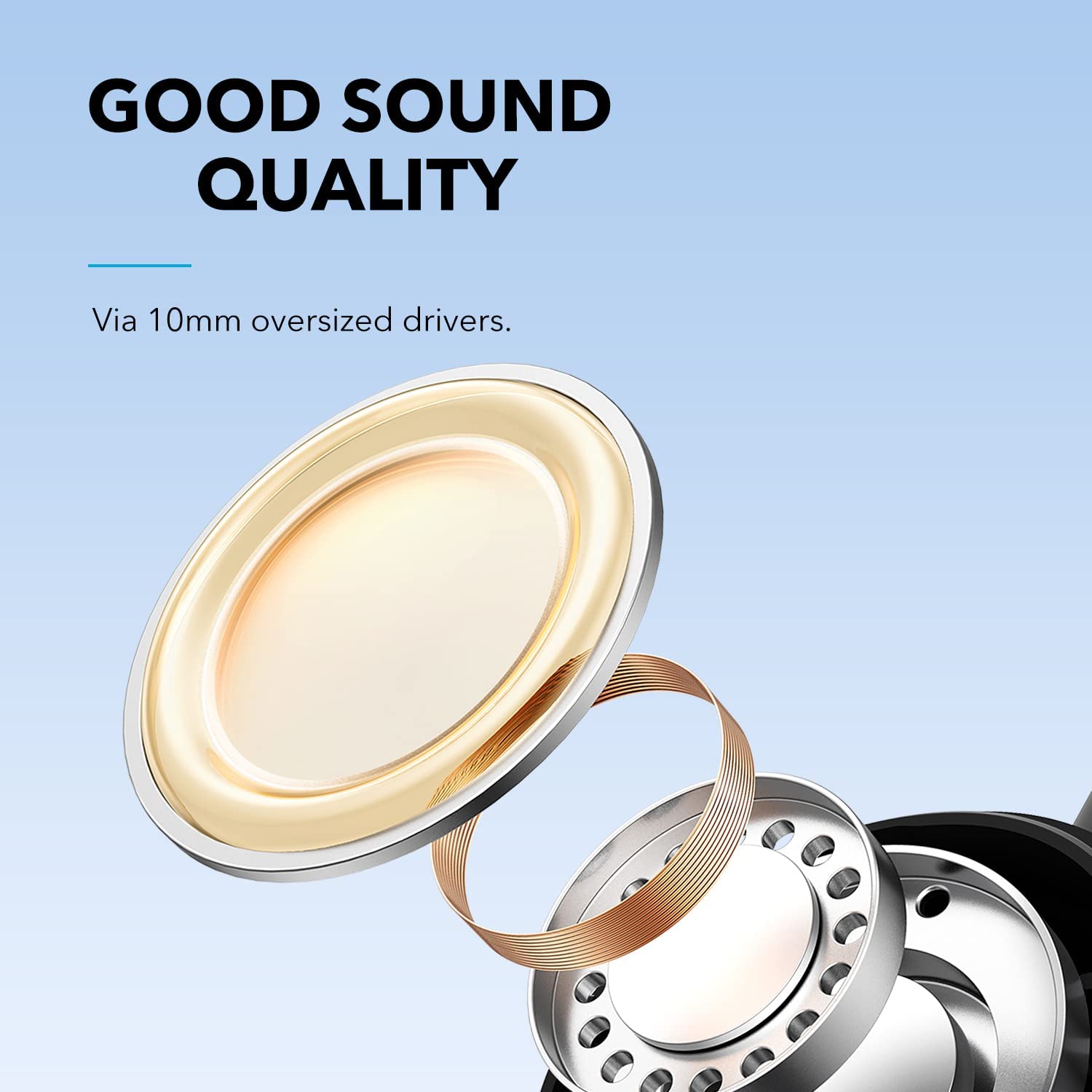 Tai nghe không dây SOUNDCORE (by ANKER) Life P2i True Wireless (TWS), 28 giờ sử dụng, kháng nước IPX5, tích hợp 2 micro, sạc nhanh 10 phút dùng 1 tiếng, bluetooth 5.2 mới nhất kết nối nhanh với điện thoại - A3991