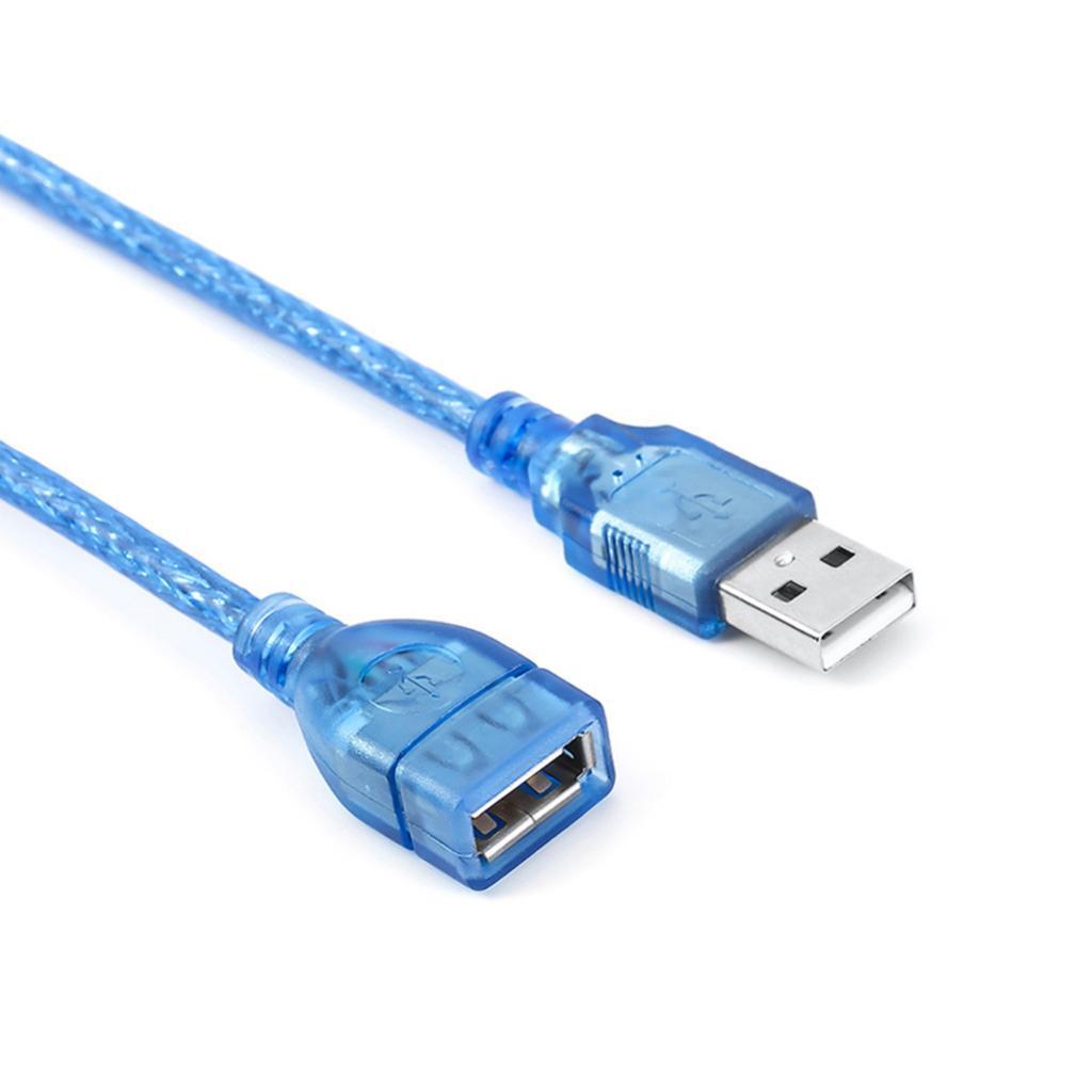 High Speed USB 2.0 Extension Cable Transparent Male To Female Cord