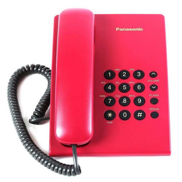 Hình ảnh Điện thoại cố định Panasonic KX-TS 500 (Đen, trắng, xanh, đỏ, xám) -Hàng Chính Hãng