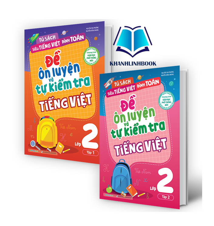 Sách - Combo Đề ôn luyện và tự kiểm tra tiếng Việt lớp 2 tập 1 + 2