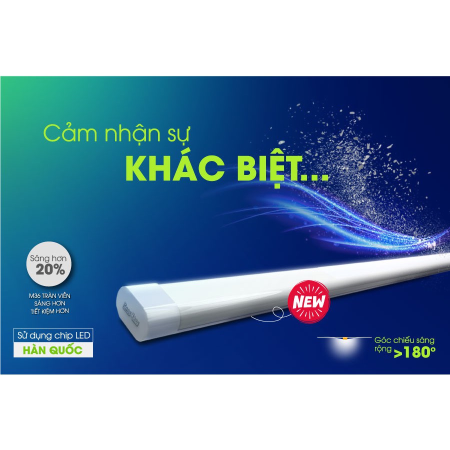 Đèn LED bán nguyệt tube dài 0.6m  Chính hãng Rạng Đông 20W Model: BD M36L 60- 20W