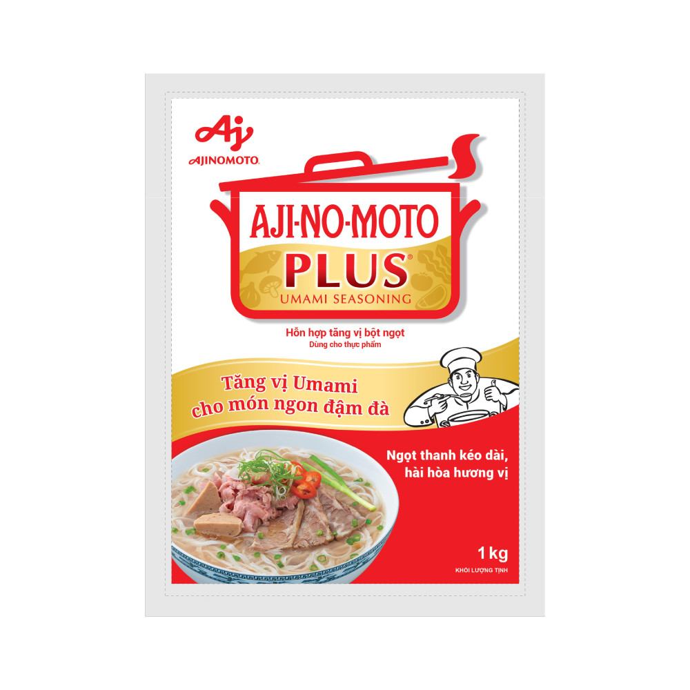 Hỗn Hợp Tăng Vị Bột Ngọt AJI-NO-MOTO PLUS® 1kg/Gói